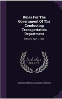 Rules For The Government Of The Conducting Transportation Department