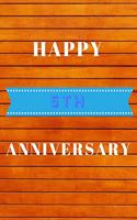 Happy 5th Anniversary: Funny 5th happy anniversary Orange wood Birthday Gift Journal / Notebook / Diary Quote (6 x 9 - 110 Blank Lined Pages)