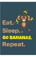 Eat Sleep Go Bananas Repeat
