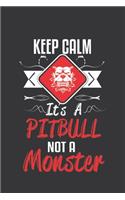 Keep calm its a pitbull not a monster
