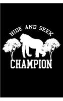 Hide And Seek Champion: Hangman Puzzles Mini Game Clever Kids 110 Lined Pages 6 X 9 In 15.24 X 22.86 Cm Single Player Funny Great Gift