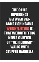 Different Between Big-Game Fishing And Weightlifting: Bodybuilding Journal, Notebook, Diary, Physical Fitness Journal, Fitness Log Books, Workout Log Book And Fitness Journal, 6x9