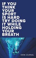 If You Think Your Sport Is Hard Try Doing It While Holding Your Breath Swim Log