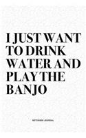 I Just Want To Drink Water And Play The Banjo: A 6x9 Inch Diary Notebook Journal With A Bold Text Font Slogan On A Matte Cover and 120 Blank Lined Pages Makes A Great Alternative To A Card