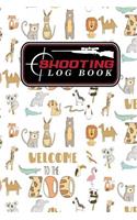 Shooting Log Book: Shooter Logbook, Shooters Notebook, Shooting Notebook, Shot Recording with Target Diagrams, Cute Zoo Animals Cover