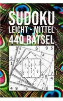 SUDOKU leicht - mittel 440 Rätsel