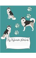 My Malamute Notebook: Cute Dog Breed Composition Notebook Wide Ruled Lined Paper(36 Dog Breeds)