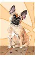 Bullet Journal Notebook for Dog Lovers, French Bulldog Sitting Pretty 10: Graph Design - 162 Numbered Pages with 150 Graph Style Grid Pages, 6 Index Pages and 2 Key Pages for Journaling, Writing, Planning and Doodling, for