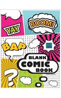 Blank Comic Book Panelbook: Draw your own Comics with Variety of Templates 110 pages, 8.5 x 11 inches.Blank comic books panel for kids(4 Blank Comic Book Notebook)