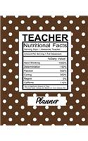 Teacher Nutritional Facts
