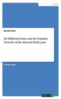 On Different Senses and the Semantic Network of the Selected Prefix post-