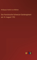 Das französische Schweizer-Garderegiment am 10. August 1792