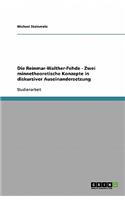 Die Reinmar-Walther-Fehde - Zwei minnetheoretische Konzepte in diskursiver Auseinandersetzung