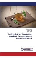 Evaluation of Extraction Method for Household Herbal Products