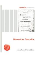 Warrant for Genocide: (English)
