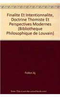 Finalité et intentionnalité, doctrine thomiste et perspectives modernes