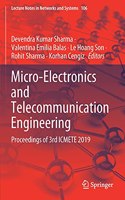 Micro-Electronics and Telecommunication Engineering: Proceedings of 3rd ICMETE 2019(106 Lecture Notes in Networks and Systems)
