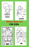 Animal coloring book for kids