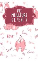 Mes meilleurs clients: Carnet à compléter pour l'enregistrement des conversations avec les (nouveaux) clients - Motif: Aimer les animaux