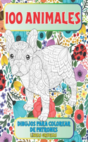 Dibujos para colorear de patrones - Líneas gruesas - 100 animales