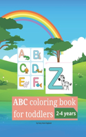 ABC coloring book for toddlers 2-4 years