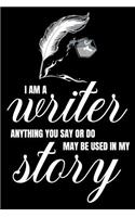 I Am A Writer. Anything You Say Or Do May Be Used In My Story