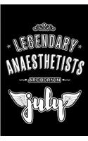Legendary Anaesthetists are born in July