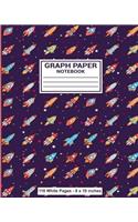 Graph Paper Notebook 110 White Pages 8x10 inches