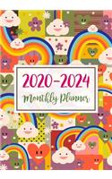 2020-2024 Monthly Planner: Five Years Monthly Calendar Planner (60 Months) For To Do List Journal Notebook - Academic Schedule Agenda Logbook Or Student Teacher Organizer - Bu