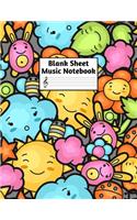 Blank Sheet Music Notebook