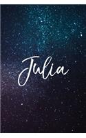 Julia: Personalized Name Journal Writing Notebook For Girls and Women