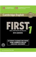 Cambridge English First 1 for Revised Exam from 2015 Student's Book Pack (Student's Book with Answers and Audio CDs (2)): Authentic Examination Papers from Cambridge English Language Assessment(FCE Practice Tests)