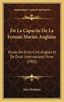De La Capacite De La Femme Mariee Anglaise