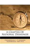 A Chapter of National Dishonor