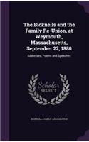 The Bicknells and the Family Re-Union, at Weymouth, Massachusetts, September 22, 1880