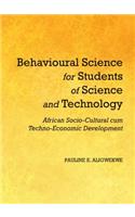 Behavioural Science for Students of Science and Technology