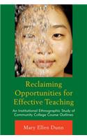 Reclaiming Opportunities for Effective Teaching