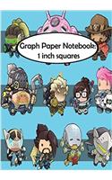 Graph Paper Notebook - 1 Inch Squares - Trees: Graph Paper, 1 Inch Squares