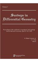 Proceedings of the Conference on Geometry and Topology held at Harvard University, April 27-29, 1990, Volume 1