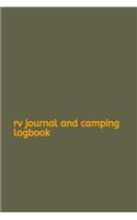 RV Journal and Camping Logbook