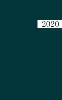 2020: Kalender. Organisiere und plane mit deinem Terminkalender 2020. Farbe: dunkelgrün