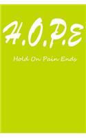 Hope Hold on pain ends