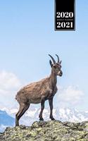 Goat Farmer Farming Herder Goatherd Week Planner Weekly Organizer Calendar 2020 / 2021 - Mountain Top