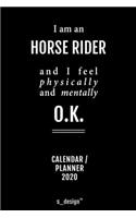 Calendar 2020 for Horse Riders / Horse Rider