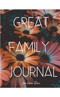 Great Family Journal: Blank Recipe Journal to Write in, recipe box, empty recipe Food Cookbook Design, 100-Pages recipe cards The XXL 8.5" x 11" Collect the Recipes You L