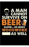 A Man Cannot Survive On Beer Alone He Needs Woodwork As Well