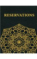 Reservations: Reservation Book for Restaurants - 2020 366 Day Guest Booking Diary - Hostess Table Log Journal
