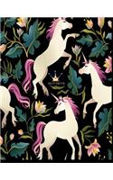 Sketch book: Unicorn lover cover (8.5 x 11) inches 110 pages, Blank Unlined Paper for Sketching, Drawing, Whiting, Journaling & Doodling(1 Unicorn Lover Sketchbook,)