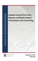 Lessons Learned from Prior Reports on Disaster-Related Procurement and Contracting