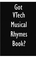Got VTech Musical Rhymes Book?